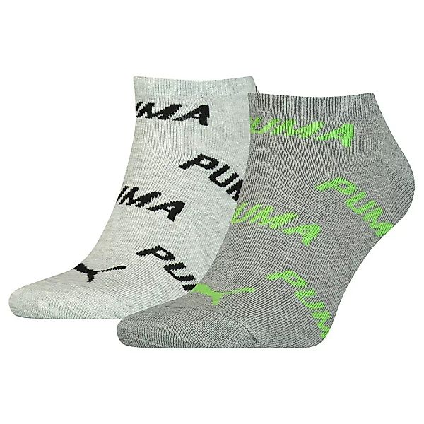 Puma Bwt Sneaker Unisex-socken 2 Paare EU 43-46 Green Flash / Black / Grey günstig online kaufen
