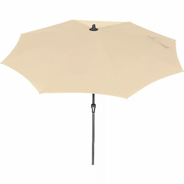 Siena Garden Marktschirm Avio Ø 300 cm Taupe mit Kurbelmechanik günstig online kaufen