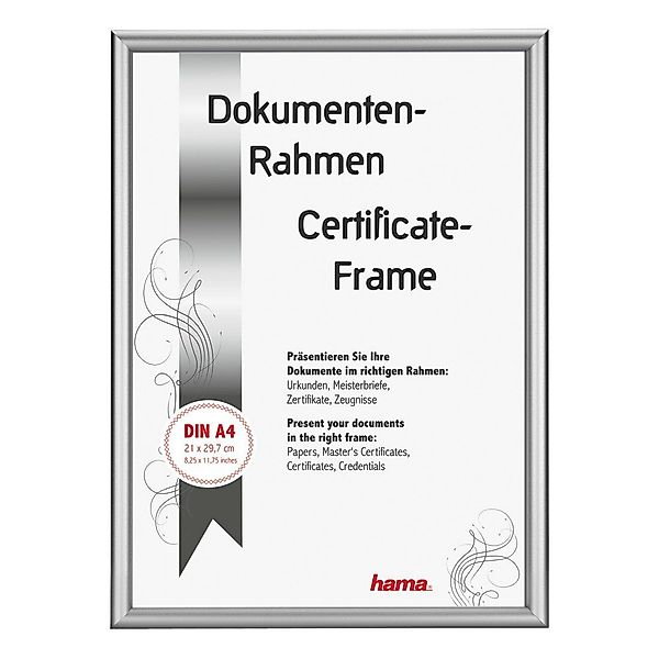 Hama Bilderrahmen Bilderrahmen, Aluminiumrahmen, bruchsicher aus günstig online kaufen