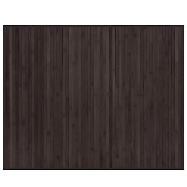 vidaXL Teppich Rechteckig Dunkelbraun 80x100 cm Bambus 376905 günstig online kaufen