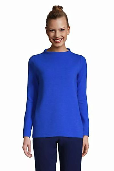 Sweatshirt aus Ottoman in Petite-Größe, Damen, Größe: S Petite, Blau, Baumw günstig online kaufen
