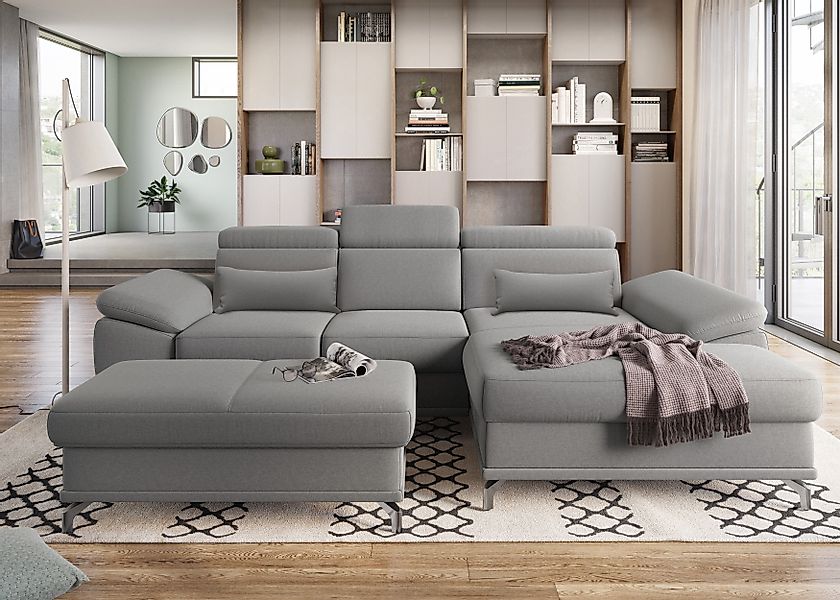 sit&more Ecksofa Cabrio L-Form, mit Sitztiefenverstellung, günstig online kaufen
