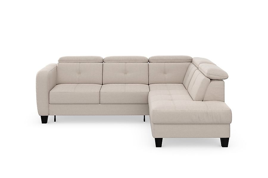 sit&more Ecksofa »Belluci L-Form«, inklusive Federkern, wahlweise mit Bettf günstig online kaufen