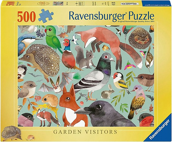 Ravensburger Puzzle Garden Visitors, 500 Puzzleteile, Made in Germany günstig online kaufen
