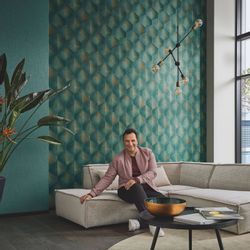 Bricoflor 3D Tapete in Dunkelgrün für Wohnzimmer und Schlafzimmer Design Vl günstig online kaufen