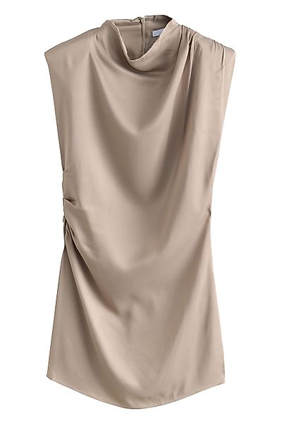 Next Minikleid Gerafftes Minikleid mit Schulterpolstern günstig online kaufen