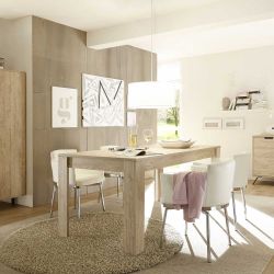 Esstisch in Eiche hell verlängerbar günstig online kaufen