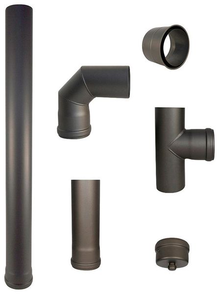 Color Emajl Ofenrohr Heathus Pellet-Rauchrohr-Set GR, günstig online kaufen