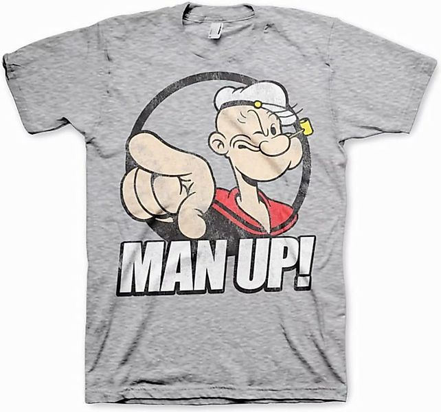 Metamorph T-Shirt Popeye Man Up! Popeye Shirt für Fans des schlagkräftigen günstig online kaufen