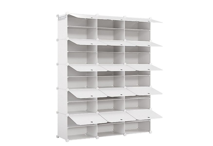 Mondeer Schuhregal Schuhschrank, Kunststoff-Schuhschrank mit Tür, Platzspar günstig online kaufen