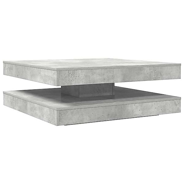vidaXL Couchtisch 360-Grad Drehbar Betongrau 90x90x34,5 cm 3321354 günstig online kaufen