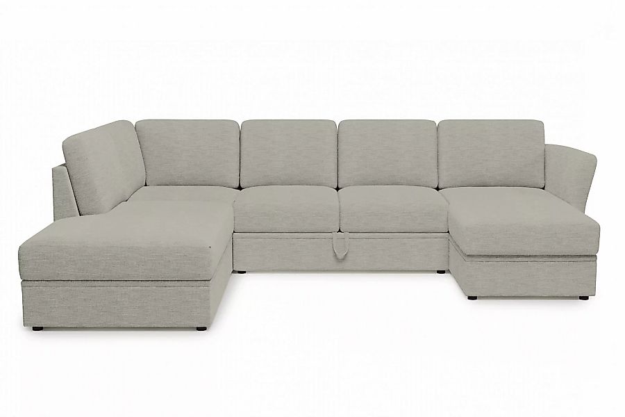 Home affaire Wohnlandschaft Lavars Schlafsofa, mit Bettfunktion und Staurau günstig online kaufen