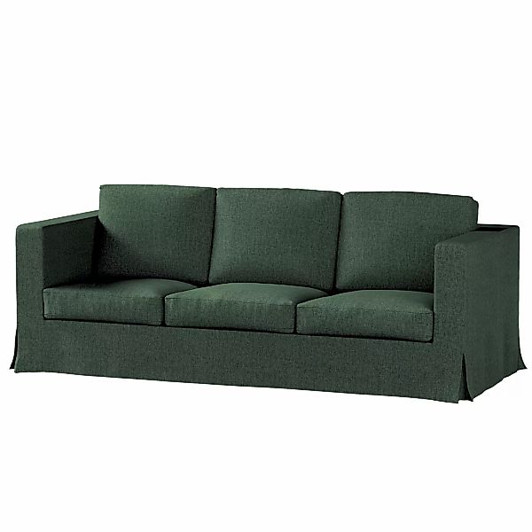 Bezug für Karlanda 3-Sitzer Sofa nicht ausklappbar, lang, dunkelgrün, Bezug günstig online kaufen