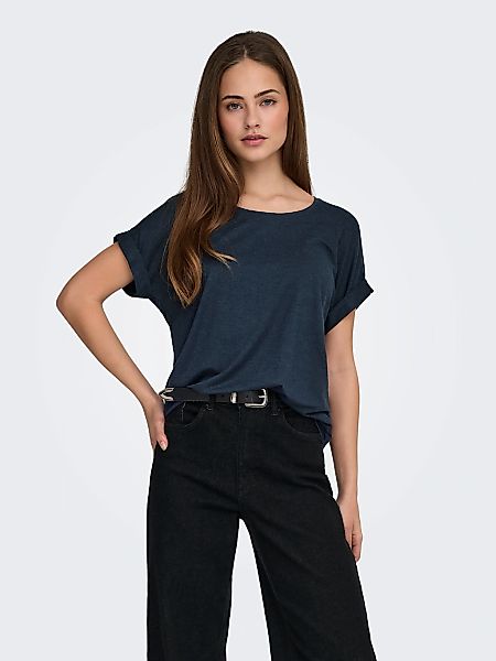 ONLY T-Shirt "ONLMOSTER – Kurzarmshirt mit Aufschlag und klassischem Look" günstig online kaufen