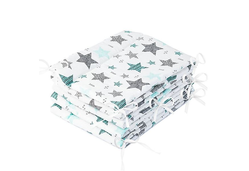 Amilian Bettnestchen Bettumrandung 360x30 cm für Babybett 120 x 60 cm geeig günstig online kaufen