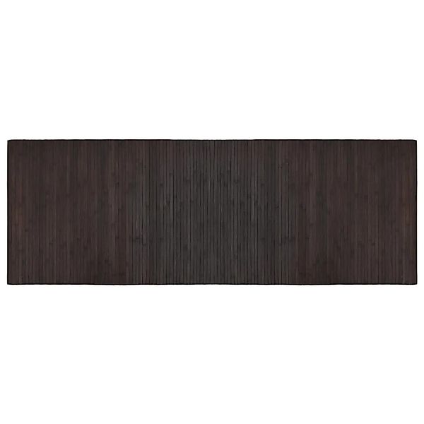 vidaXL Teppich Rechteckig Dunkelbraun 70x200 cm Bambus 376749 günstig online kaufen
