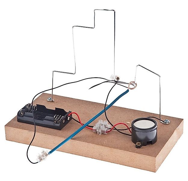 matches21 HOME & HOBBY Holzbausatz „Heißer Draht Treppe“ Elektronik Bastels günstig online kaufen