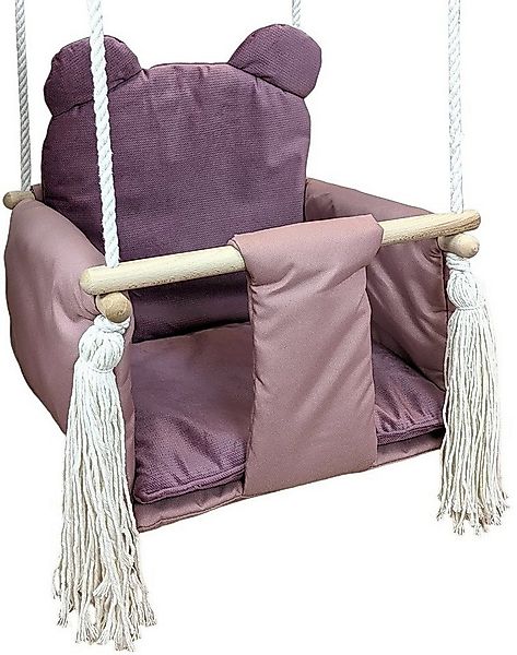 Pamek Einzelschaukel Suße Kinderschaukel Babyschaukel mit Gurt Schaukel Hol günstig online kaufen