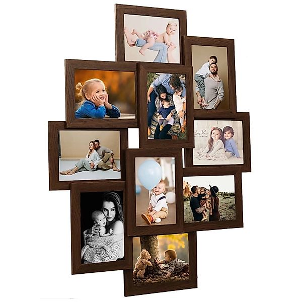 vidaXL Bilderrahmen Collage Bilderrahmen für 10x(13x18 günstig online kaufen