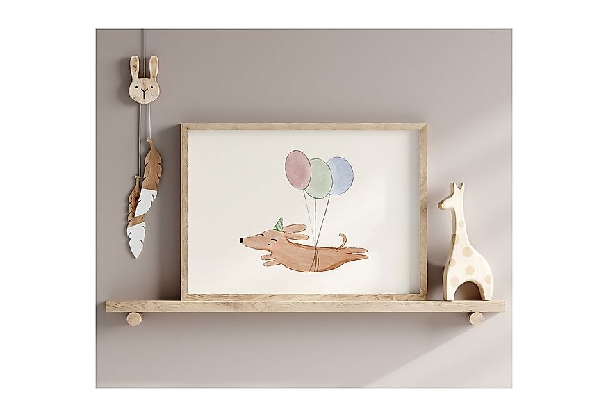 MeinBaby123® Poster Bilder Kinderzimmer, Poster Kinderzimmer Deko, Süße Tie günstig online kaufen