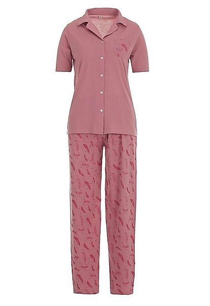 zeitlos Schlafanzug Pyjama Set Kurzarm - Feder günstig online kaufen
