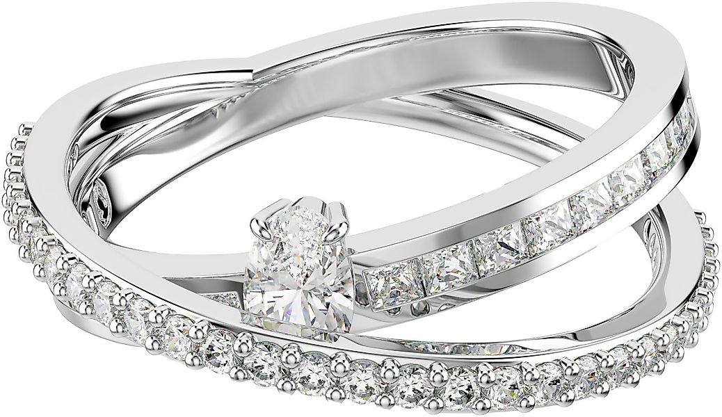 Swarovski Fingerring Schmuck Geschenk Hyperbola Ring, günstig online kaufen