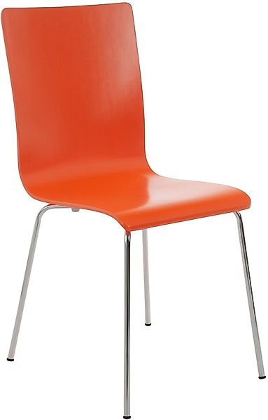 CLP Besucherstuhl Pepe, ergonomisch geformter Holzsitz günstig online kaufen