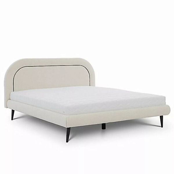 JVmoebel Bett Schlafzimmer Möbel Weißes Bett Modernes Textilbett Polster Do günstig online kaufen