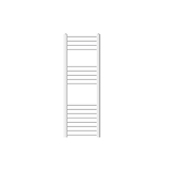 LuxeBath Badheizkörper 400x1200 mm Weiß Gebogen mit Seitenanschluss günstig online kaufen