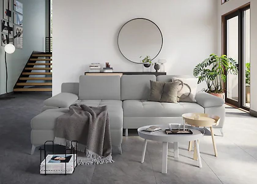 sit&more Ecksofa »Latigo L-Form« mit Recamiere, wahlweise mit Bettfunktion günstig online kaufen