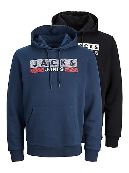 Jack & Jones Herren Hoodie Kapuzenpullover JJECORP LOGO- 2er Pack - Regular günstig online kaufen