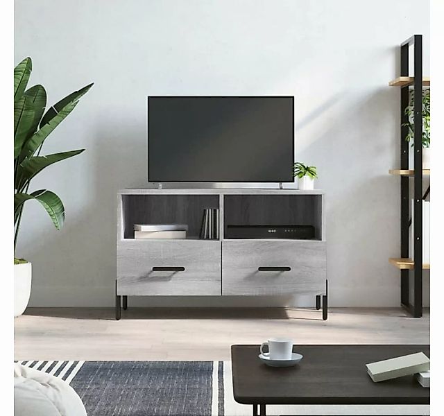 furnicato TV-Schrank Grau Sonoma 80x36x50 cm Holzwerkstoff günstig online kaufen