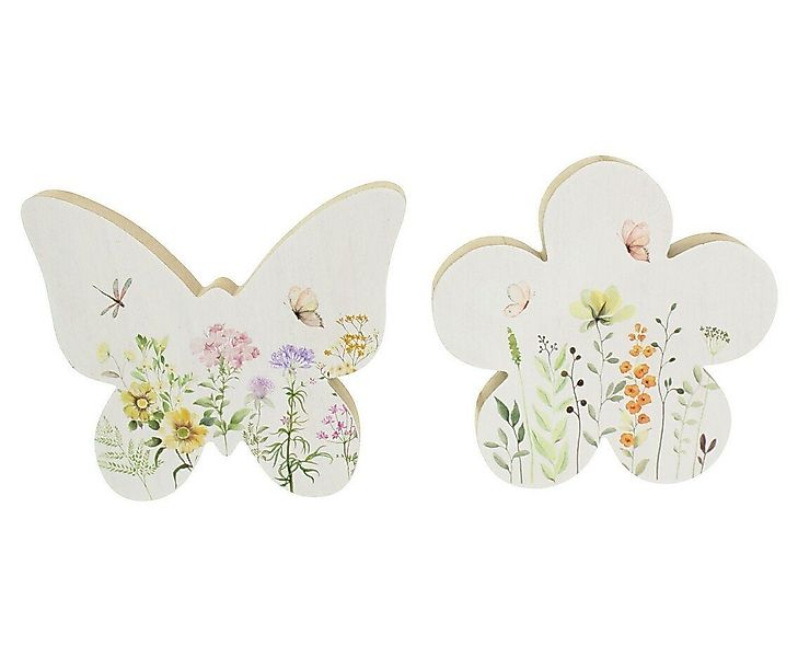 Home-trends24.de Dekofigur Dekofigur Vase Schmetterling Blume günstig online kaufen
