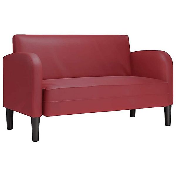 vidaXL Sofa Zweisitzer-Sofa Weinrot 110 cm Kunstleder günstig online kaufen