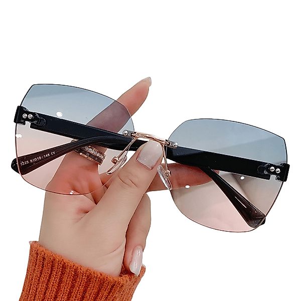 BUMHUM Sonnenbrille Randlose Sonnenbrille mit geschnittenen günstig online kaufen