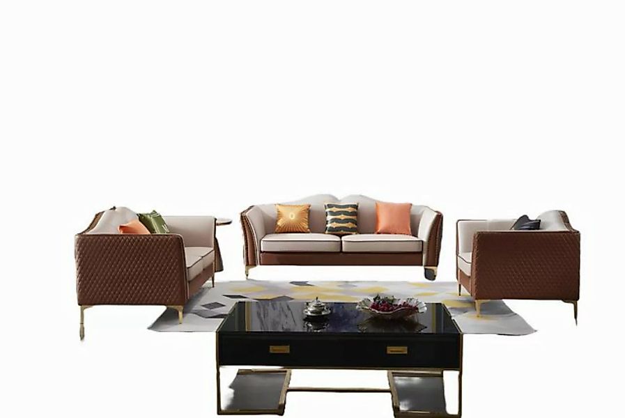 JVmoebel Sofa Sofagarnitur 3+2+1 Sitzer Klassischer Wohnlandschaft, Made in günstig online kaufen