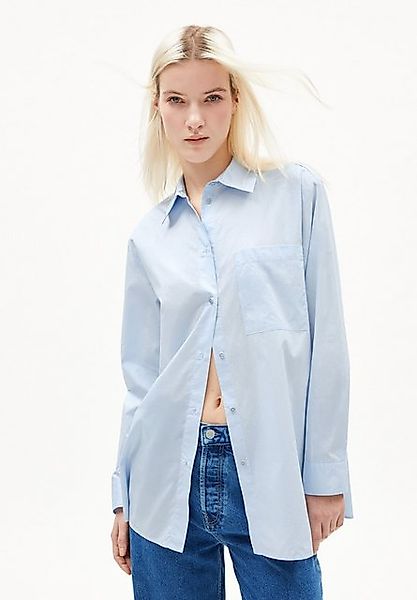 Armedangels Hemdbluse MAALGAA Damen Bluse aus Bio-Baumwolle Loose Fit (1-tl günstig online kaufen