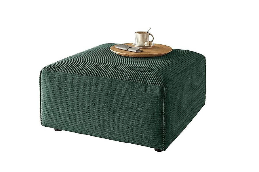 KAWOLA Hocker RANI, Polsterhocker Cord verschiedene günstig online kaufen