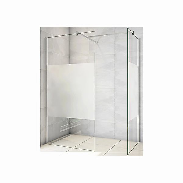 Duschparadies Duschkabine 110 x 90 x 200cm Walk in Glas 10mm Nano Glas Sati günstig online kaufen