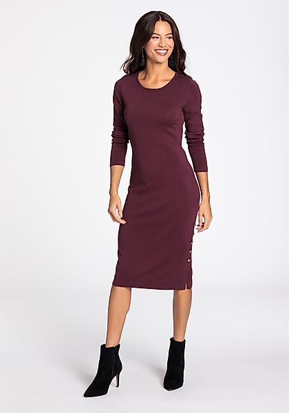Laura Scott Strickkleid knielang, figurbetont, klassischer günstig online kaufen