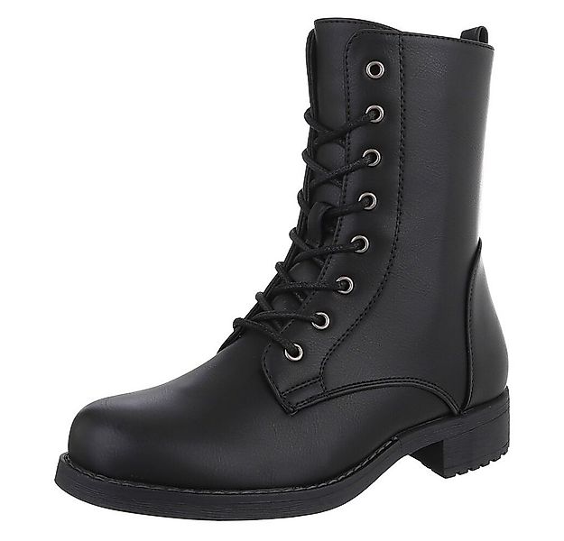Ital-Design Damen Schnürstiefel für Alltag und Freizeit Stiefelette (906489 günstig online kaufen