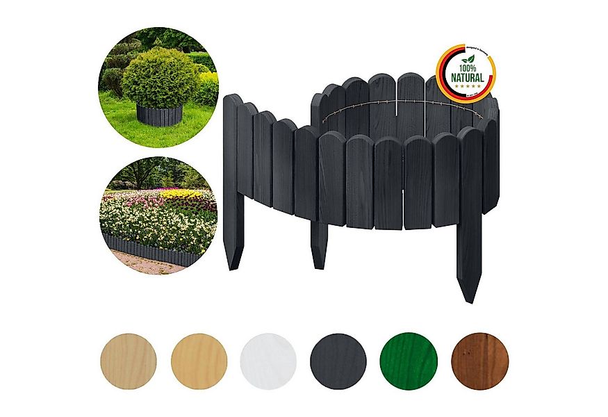 Floranica Palisade Flexible Rollborder Beeteinfassung Beetumrandung Rasenka günstig online kaufen