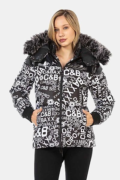 Cipo & Baxx Winterjacke "Jacken", mit Kapuze, mit modischem Allover-Print, günstig online kaufen