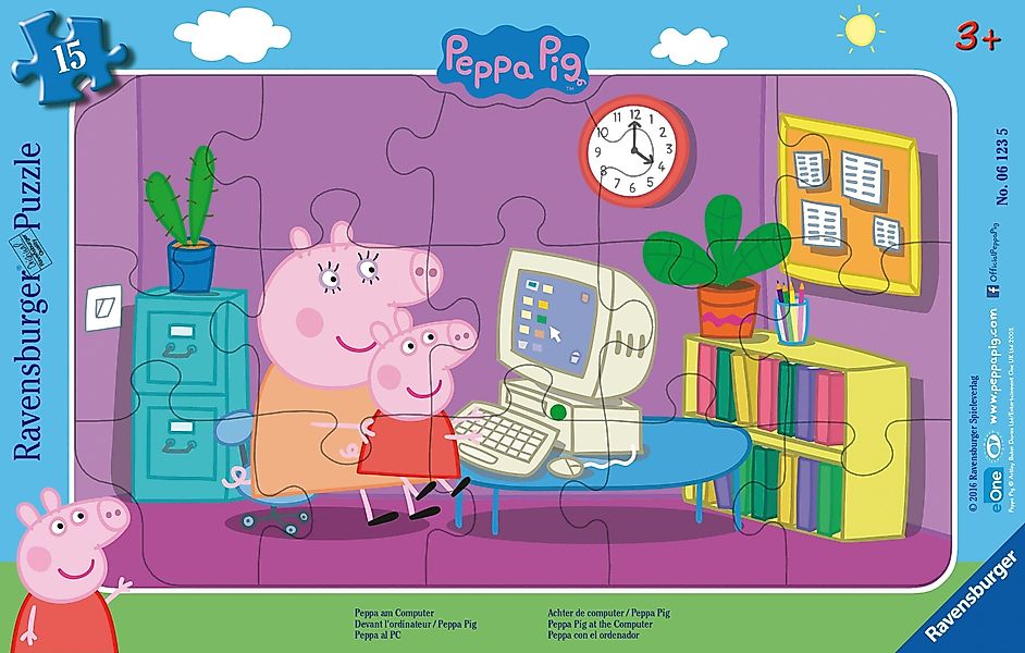 Peppa Pig Puzzle Kinderpuzzle 15 Teile günstig online kaufen