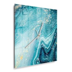 DEQORI Wanduhr 'Meer aus Marmor' (Glas günstig online kaufen