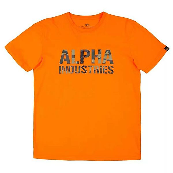 Alpha Industries Camo Print Kurzärmeliges T-shirt XL Flame Orange günstig online kaufen