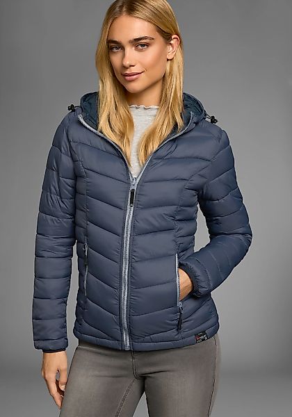 Polarino Steppjacke mit Kapuze Übergangsjacke für kühle Tage, aus leichtem günstig online kaufen