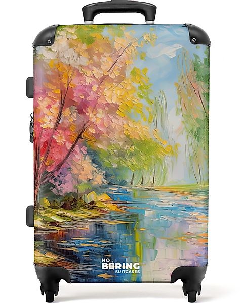 NoBoringSuitcases.com© Hartschalen-Trolley Ölfarbe - Landschaft - günstig online kaufen