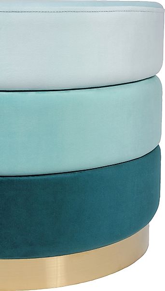Kayoom Sitzhocker "Hocker Elyse, Edler Touch durch goldenen Sockel", (1 St. günstig online kaufen