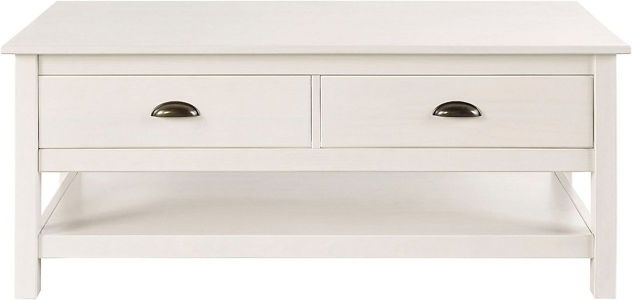 OTTO home Couchtisch Schröder, mit 2 Schubladen und 1 Einlegeboden, aus mas günstig online kaufen